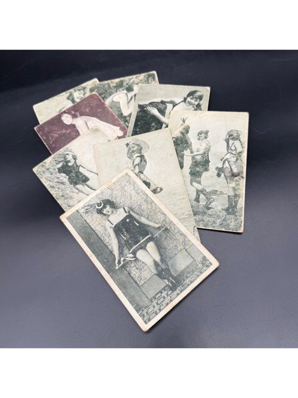 Vintage Arcade Cards 1920s Flapper Risque Mack Sennett Comedies Bathing Beauty
